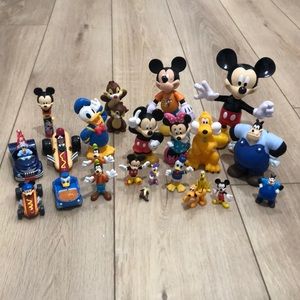 Mickey Mouse figures and cars